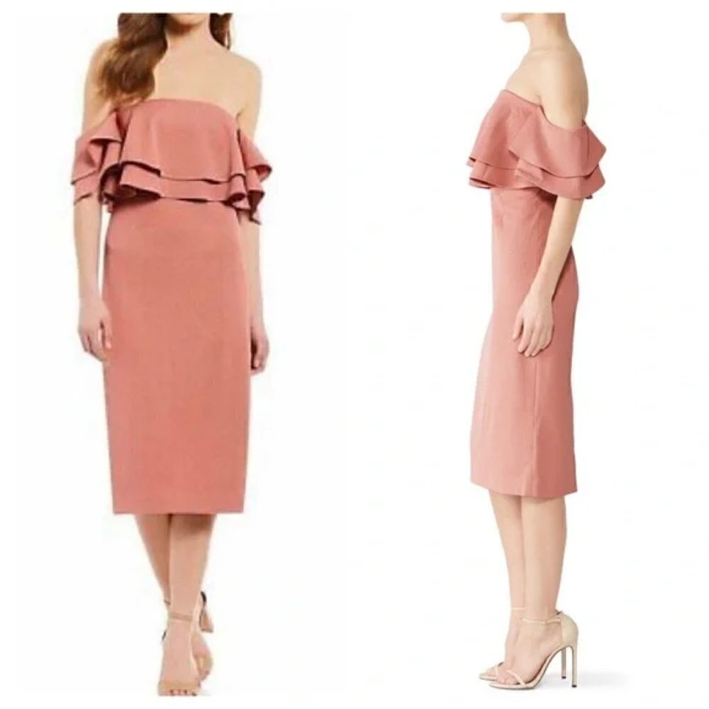 KEEPSAKE The Label Dress Size M No Reason Ruffle Off The Shoulder NWT - Picture 16 of 16